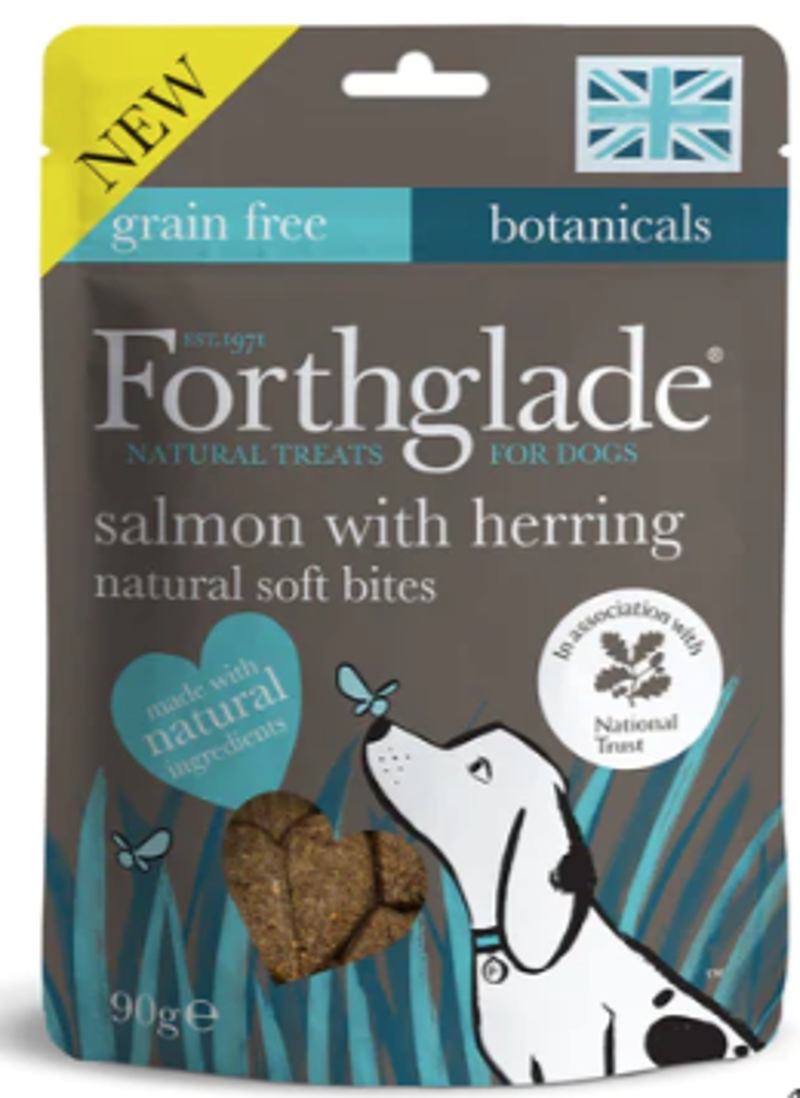 Forthglade Salmon with Herring Natural Soft Bites 90g